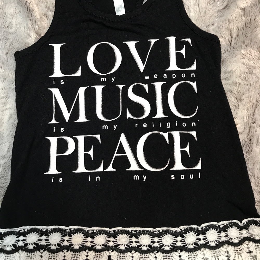 Cute black tank top